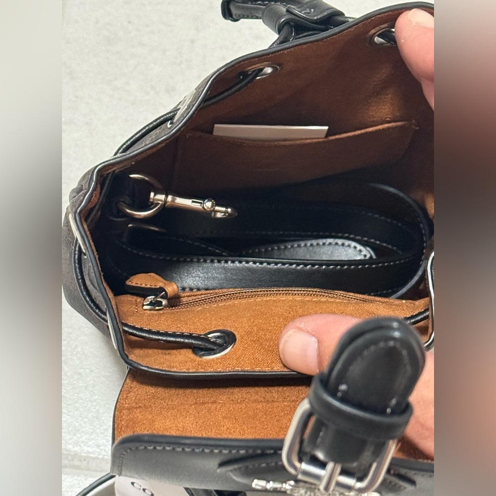Coach Black and Brown Signature Amelia Backpack - Picture 3 of 5